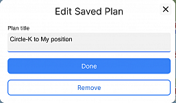 Saved Plans