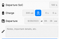 Cannot customize departure date or time