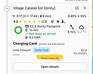 Chargecard details not opening