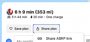 Very long travel time between superchargers