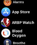 Name of app on Apple Watch