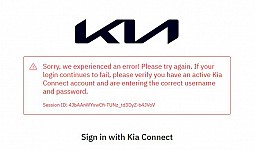 Live data (beta) not authenticating KIA account