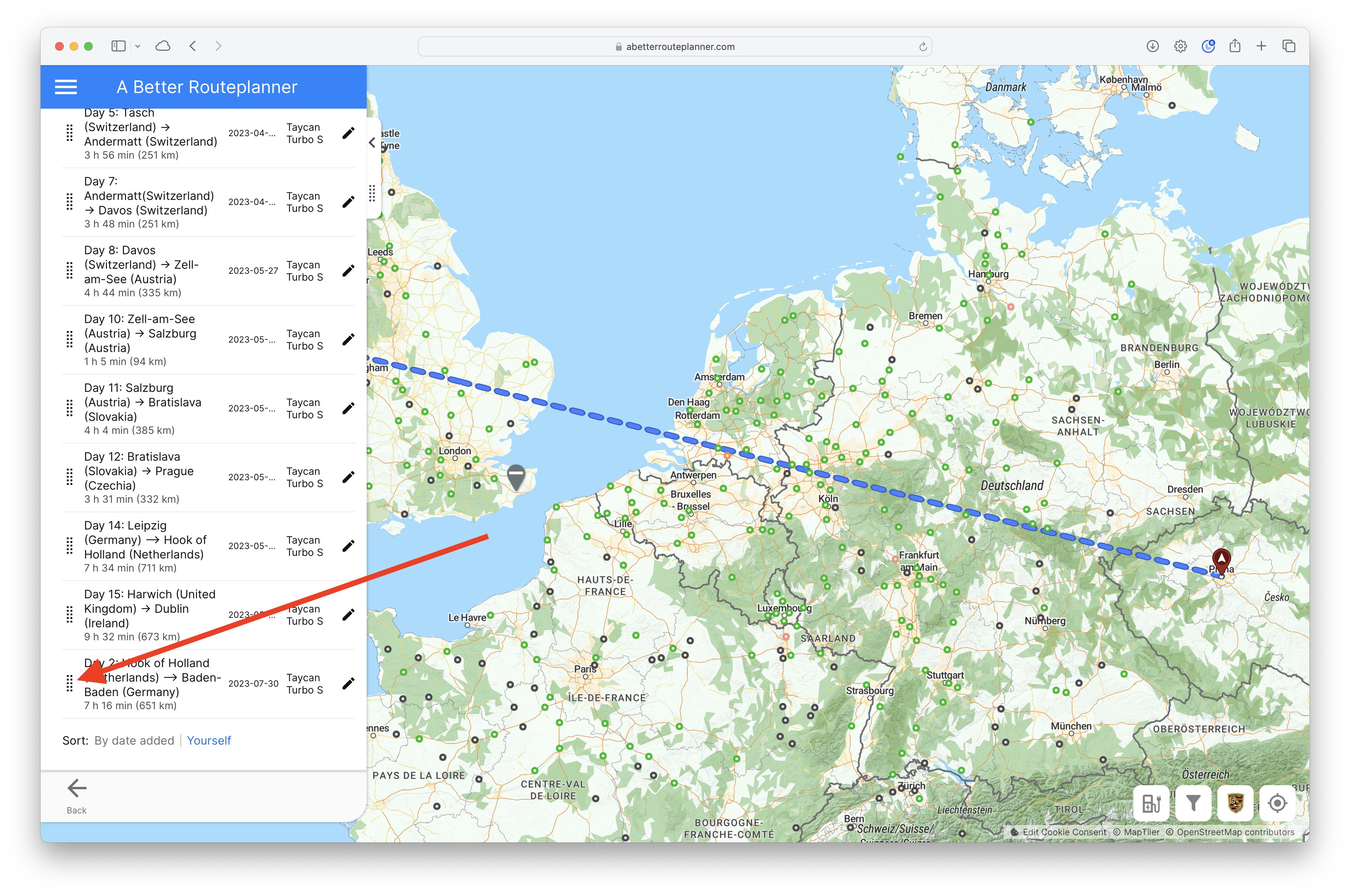 Plan Reordering No Longer Works Report A Bug A Better Routeplanner