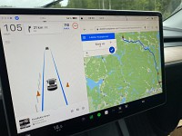 Not possible to accept new route in tesla model y browser.