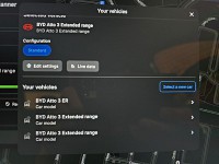 Can't delete or select any of my previous saved cars