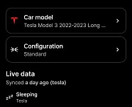 Tesla Live Data not syncing