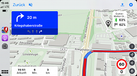 ABRP V5.0.8 CarPlay Map toggles between day/night mode