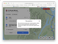 "GPS Denied" Message on macOS (with location services allowed)